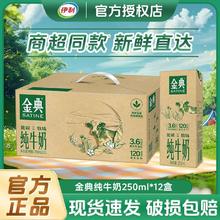 伊利 金典纯牛奶250ml*12盒