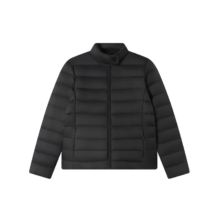 京东京造 羽绒服女轻薄百搭25冬新款短款外套 立领 黑色 XS