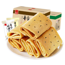 泓一 鸡蛋卷 凤凰卷芝麻味 360g约24包 休闲早餐办公室点心