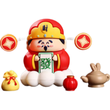 幸运小财神 办公室汽车摆件 无线孔 1个