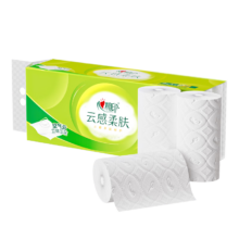 心相印 云感柔肤70g 无芯卷纸 四层 10卷