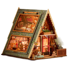 若来 Rolife DIY小屋三角木屋积木玩具拼装模型房子 儿童生日新年礼物