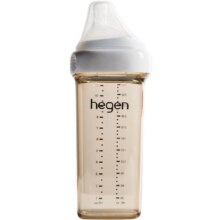 Hegen 新生婴儿宽口径330ml奶瓶 PPSU 仿母乳奶嘴防呛防胀耐摔