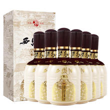 淘金币可用：西凤酒 陈坛名尊 52度 凤香型白酒 500ml*6瓶 整箱