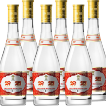 汾酒 53度黄盖汾清香型白酒 475ml*6瓶 原箱非原箱随机发货