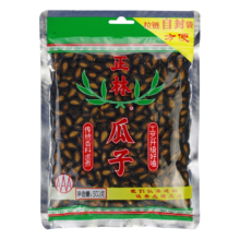 正林 西瓜子大片3A黑瓜子 五香味 500g袋装 休闲坚果年货炒货