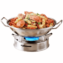 防风酒精炉小火锅 加厚不锈钢干锅锅具 8cm 伸缩支架