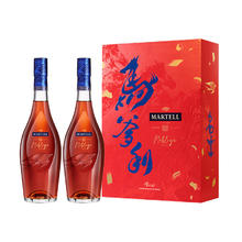 年货好礼、淘金币可用：马爹利 名士 VSOP+级 干邑白兰地 500ml*2瓶 礼盒