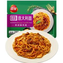 三全 黑椒肉酱微波意面280g