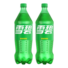 可口可乐 汽水碳酸饮料 1L大瓶装 家庭聚会 雪碧1L*2瓶装