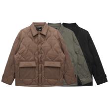 GXG 男装冬季纯色保暖翻领短款羽绒服GHD1110875H