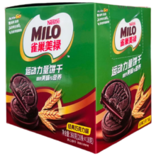 雀巢 美禄运动力量巧克力夹心饼干 360g(20条*18g) 休闲零食 临期清仓