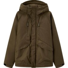 天降福利：森马 男子三防短款工装山系户外登山连帽棉服