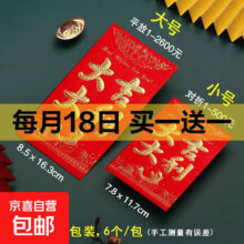 新春烫金红包压岁包 大号 12个*2件