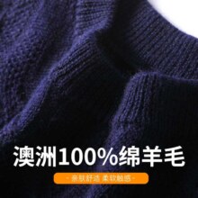 超V：FORTEI 澳洲100%绵羊毛 绞花高级感毛衣男士羊毛衫