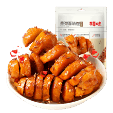 限地区:百草味 香弹面筋卷135g 豆干麻辣小吃 烤面筋 小零食