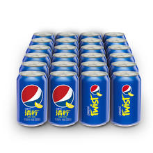 百事 可乐清柠柠檬味汽水碳酸饮料整箱（包装随机）330ml*24罐