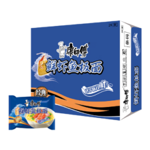 康师傅 经典系列 方便面 鲜虾鱼板味 24袋
