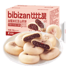 比比赞 血糯米红豆山药饼 256g 营养早餐点心 零食饼干蛋糕
