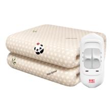 彩虹 电热毯双人双控 三档调温 长2.0米宽1.8米无纺布