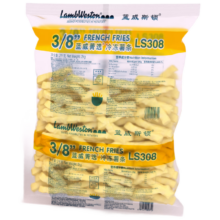 蓝威斯顿 3/8原味冷冻粗薯条 2kg 线下同款 空气炸锅食材