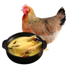 温润食品 清远脆皮老母鸡 2.4斤 500天以上生态散养原种土鸡