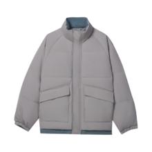 Levi's 25年秋冬美式休闲都市通勤简约立领羽绒服 灰色 L