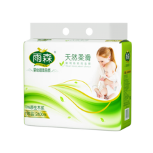 雨森（YUSEN）妇婴抽纸400张加厚纸巾餐巾纸大包面巾纸厕纸卫生纸纸抽 4层 100抽*6包