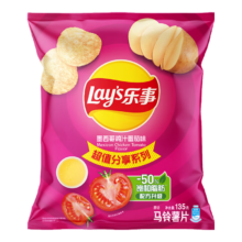 Lay's/乐事 超值分享系列薯片 休闲零食 135g 番茄味 1袋