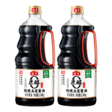 PLUS会员：海天 零添加原酿本味 生抽一级酿造酱油 1.54kg*2 特级头道