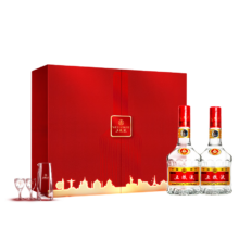 PLUS会员: 五粮液 普五 第七代 浓香型白酒 52度 500ml*2 名扬四海礼盒装 出口版