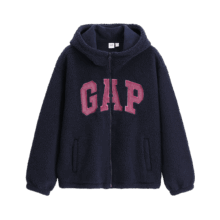 盖璞 Gap女装2025秋季款Logo贴布绣宽松连帽衫保暖卫衣792561