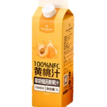 1号会员店 NFC黄桃汁 nfc纯果汁 1L