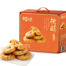 PLUS会员：百草味 桃酥礼盒 800g