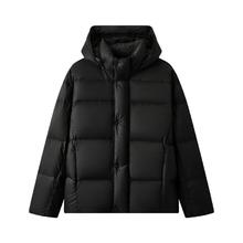 gxgjeans 美式简约休闲保暖羽绒服 黑色