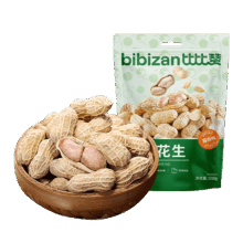 比比赞 龙岩花生蒜香味 带壳干果小吃 500g/袋