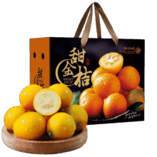 20点：广西融安金桔脆蜜金桔金柑 3斤装 净重2.5斤 45-50枚/斤左右 品尝鲜礼盒装