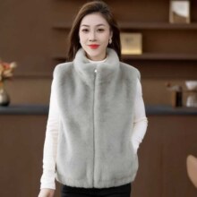 超v 远阳瑜伽 2025冬款 加厚简约潮流开衫立领女款运动休闲马甲