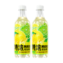 MAXX 特浓柠檬柚子果汁汽水 微碳酸饮料 低糖气泡水 500ml*5瓶整箱