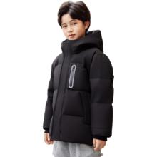 ABC KAIA 女童中长款羽绒服 男童 黑色 120cm