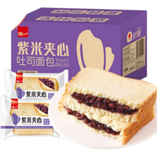 泓一 紫米夹心吐司 面包点心零食 400g