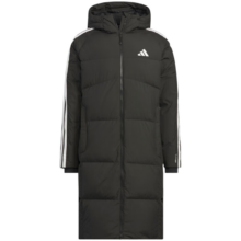 阿迪达斯（adidas）男 运动型格系列 3S L DOWN JKT 长款羽绒服 KC2498 黑色  M