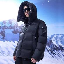 京东京造 黑金鹅绒服 羽绒服 男女同款 加厚短款 冬季外套 黑色 L