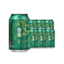 雪花啤酒 晶粹8度 罐装啤酒 330ml 6罐