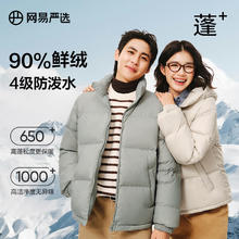 网易严选 90鸭绒羽绒服 A款25秋冬立领 筠雾绿 L 轻量抗菌防泼水