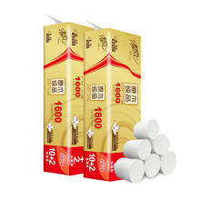 清风 原木金装 卷纸 4层1600g12卷