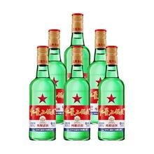 再降价，88会员:红星二锅头 大二绿瓶 56度 清香型白酒 750ml*6瓶整箱装