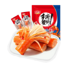 力诚加钙手撕蟹柳即食蟹肉棒休闲零食小吃泡面拍档火锅食材