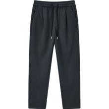 gxgjeans 美式加绒简约宽松直筒休闲裤 灰色