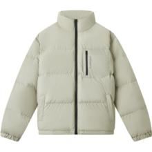 gxgjeans 美式保暖短款立领羽绒服 灰绿
